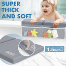 beiens Bath Kneeler and Elbow Rest Pad Set - 1.5'' Comfortable Thick Baby Bath Kneeler Pads, Quick Dry Soft Kneeling Pad for Baby Bath Time, Non-Slip Knee& Arm Support Bathtub Mat with Toys Organizer by TinyTreasures Baby Boutique