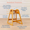 ECR4Kids ASATT High Chair, Toddler Chair, Honey by TinyTreasures Baby Boutique