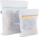 Mesh Laundry Bag for Delicates, Wash Bags for Underwear and Lingerie, Makeup Organizer Bag (1 Medium, 1 Small) by TinyTreasures Baby Boutique