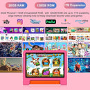 2025 Kids Tablet 10 inch Android 14 Tablets for Kid Octa-Core, 20GB+128GB (TF 1TB), Toddler Tablet with Shockproof Case, 2.4G+5G WiFi 6, Parental Control, Face Unlocked, Split Screen, BT5.0 (Rose Red) by TinyTreasures Baby Boutique