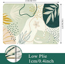 Lahome Green Botanical Print Washable Rugs - 5x7 Area Rugs for Living Room Boho Throw Large Bedroom Kitchen Rug Non-Slip Low-Plie Entryway Rug Floor Mat Carpet for Dining Laundry Room Office Rug by TinyTreasures Baby Boutique