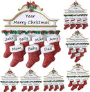 Personalized Christmas Ornaments 2025 Family of 2/3/4/5/6/7/8 Custom Christmas Stocking Ornament with Names Customized Ornaments for Xmas Tree,Family of 7 by TinyTreasures Baby Boutique