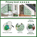 Window Privacy Film Stained Glass Decorative Static Clings Frosted Window Tint for Home Room Decor Bathroom Door Car Stickers with Glittering Effect, Removable(Blue & Green pothos Botanical) by CozyNest Decor