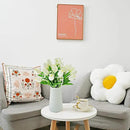 Mandy's Artificial Tulips 20 Stems White with 3pcs White Baby's Breath PU Faux Flowers for Wedding Home Decor 13.5 Inch by CozyNest Decor