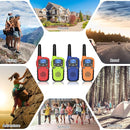 Walkie Talkies for Adults- WokTok Long Range 2 Way Radio, 3000MAH Rechargeable AA Batteries for Held Hiking Accessories Camping Gear Xmas Birthday, 2-in-1 Charging Cable,NOAA Weather Alert,4 Radios by TinyTreasures Baby Boutique