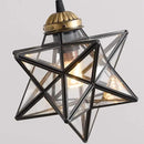 Glass Glam Chandelier Star Pendants Light Fixture Modern Elegant Ceiling Hanging Lights Included LED Warm Light Bulbs Oiled Bronze by CozyNest Decor