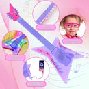 Guitar and Microphone Play Set for Girls,Kids Music Toys,Karaoke Machine with Music&Light,Music Instruments for Toddlers,Educational Toys Gift for Children by TinyTreasures Baby Boutique
