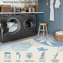 Lahome 8x10 Area Rugs for Living Room - Non-Slip Washable Ultra-Thin Soft Bedroom Rug 8x10 Under Bed, Boho Botanical Print Carpet for Dining Room Office Nursery, Blue by TinyTreasures Baby Boutique
