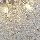 Dandelion Crystal Chandelier with Chrome, Modern Large Sputnik Hanging Lamp, Sunflower Beaded Pendant Light Fixtures High Ceiling for Living Room Bedroom Dining Room (Chrome 16Lights) by CozyNest Decor