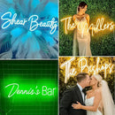 Custom Neon Sign, Custom LED Neon Sign Customizable for Wedding Bar Salon Beauty Business Light Up Name Sign, Personalized Neon Light Suitable for Events Birthday Gifts Decorations