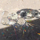 Merrynine 30mm/1.18" 20pcs Crystal Prism Suncatcher for Windows Hanging, Clear Glass Crystal Sun Catcher Beads for Pendants Maker, Crystal Balls for Indoor Window, Feng Shui, Women Girl Gifts by GreenHaven Gardens