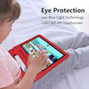 Kids Tablet, 10.1 Inch Tablet for Kids Android 14, 64GB Octa-Core, WiFi, Big Battery, Kids Space, Parental Control 1280 * 800 HD Display Children Tablets Red by TinyTreasures Baby Boutique