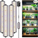 wolezek Grow Light Strips for Indoor Plants, 420 LEDs Full Spectrum Plant Light for Indoor Growing with Upgared 4/8/12/16H Auto Timer, Grow Lamp Bar for Seedling Succulent, 13.8 Inches, 4 Pack by GreenHaven Gardens