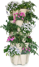 Greenstalk Patented Large 5 Tier Vertical Garden Planter with Patented Internal Watering System Great for Growing a Variety of Strawberries, Vegetables, Herbs, & Flowers (Stunning Stone) by CozyNest Decor