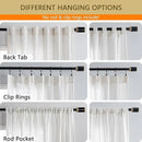 MYSKY HOME Natural Linen Living Room Curtains, Soft Cotton Blend Semi Sheers Light Filtering Back Tab Privacy Drapes for Patio Pergola Gazebo Nice Vertical Elegant Style, 100 x 95 Inches, 1 Panel by CozyNest Decor