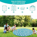 HEBE Outdoor Rug 8ft for Patios Waterproof Clearance Reversible Patio Mat Plastic Straw Rug RV Camping Mat Outside Area Rug Carpet for Camping RV,Porch,Deck,Balcony,Camper,Backyard by GreenHaven Gardens