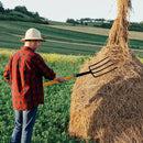 Garden Fork, 4-Tines Pitchforks,45-Inch Pitchfork for Gardening,Fiberglass Digging Fork Pole, D-Handle by GreenHaven Gardens