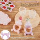 KingKam Baby Breastmilk Popsicle Molds & Baby Fruit Feeder (2 Pack), Baby Food Freezer Tray Storage Containers, Silicone Pacifier Feeder and Teether by TinyTreasures Baby Boutique