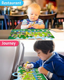 Benresive Reusable Sticker Book for Toddlers 2-4 Years, Fun Travel Stickers for Kids, Waterproof Sticker Books for Toddlers 1-3, Crafts Activities for Todddlers 1-3 2-4 3-5 - Animals Zoo by TinyTreasures Baby Boutique