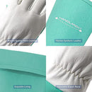 HANDLANDY Long Gardening Gloves for Men & Women, Thorn Proof Rose Pruning Gloves Leather Gauntlets Garden Glove Yard Work Glove (XS, Green) by GreenHaven Gardens