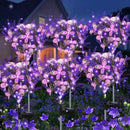 Kohlrabi Solar Garden Lights Outdoor, 6 Pack Solar Butterfly Lights Purple Lavender Gardening Gifts for Women, Purple Artificial Flower with Butterfly Garden Decor for Lawn Patio by GreenHaven Gardens