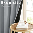 NICETOWN Grey Blackout Curtains for Bedroom 52 X 84 Inch Long 2 Panels Set Light Room Darkening Plylux Drapes for Living Room, Soundproof Thermal Insulated Grommet Window Treatment by TinyTreasures Baby Boutique