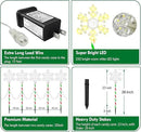 Christmas Pathway Lights Snowflake Outdoor 10PK 28inch 250LED 8 Modes Yard Decoration Flashing Waterproof Outdoor Lighted Up Christmas Light Decor for Garden Yard (R&G) by GreenHaven Gardens