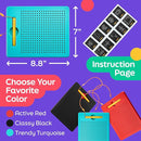 Magnetic Drawing Board for Kids & Toddlers with Beads and Magnet Stylus Pen - Magnetic Tablet Toy for Airplane & Car Ride Activities for Kids by TinyTreasures Baby Boutique