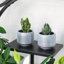 Mini Succulent Planter Set – 3.7 Inch Ceramic Pots with Drainage for Indoor Plants, Small Decorative Flower Pots for Cactus and House Plants, Set of 4 by CozyNest Decor