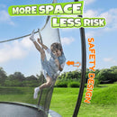 BCAN 8FT 10FT 12FT 14FT 15FT 16FT Recreational Trampoline with Enclosure for Kids Adults, ASTM Approved, Outdoor Trampolines with Ladder for Kids by TinyTreasures Baby Boutique