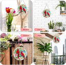 AUFURI Large Size Cardinal Suncatcher - 8.6 inch Stained Glass Window Hanging - Pairs of Red Cardinal Birds - Cardinal Gifts for Women, Hand Painted Glass Cardinal for Birds Lover, Window (8.6inch) by GreenHaven Gardens