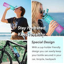 Enerbone Water Bottle, Leakproof BPA & Toxic Free, Motivational Water Bottle with Times to Drink and Straw, Fitness Sports Water Bottle with Strap for Office, Gym, Outdoor Sports by CozyNest Decor