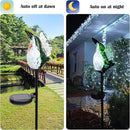 Afirst Decorative Solar Lights Outdoor Solar Hummingbird Stake Lights Hand Blown Glass Decorative Garden Pathway Light Outdoor Waterproof Glass Stakes Green by GreenHaven Gardens