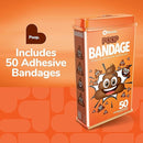 BioSwiss Bandages, Poop Shaped Self Adhesive Bandage, Latex Free Sterile Wound Care, Fun First Aid Kit Supplies for Kids, 50 Count by TinyTreasures Baby Boutique