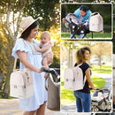 Breastmilk Cooler Bag with Ice Pack Fits 6 Baby Bottles up to 9 Ounce, Breast Milk Pump Cooler Bag with Shoulder Strap for Nursing Mom Daycare, Work, Travel- Cream by TinyTreasures Baby Boutique
