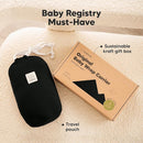 KeaBabies Baby Wrap Carrier - All in 1 Original Baby Carrier Newborn to Toddler Sling, Easy to Wear, Hands Free Bonding, Lightweight, Breathable Infant Wraps (Trendy Black) by TinyTreasures Baby Boutique