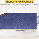 Marine Carpet,5 FT x 20 FT Deep Blue Indoor Outdoor Rug 0.2" Thick Boat Carpeting with Water-Proof TPE Backing, Non-Slip Outdoor Marine Carpet Roll for Home, Patio, Porch, Deck by CozyNest Decor