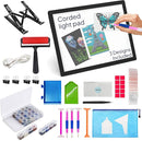 iVyne Corded A4 Light Pad for Diamond Painting & Art Projects – LED Light Board with Diamond Art Accessories – Ultra-Thin & Portable Diamond Dot Light Board, Perfect for Artists - Black by TinyTreasures Baby Boutique