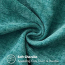 MIULEE Pack of 2 Couch Throw Pillow Covers 18x18 Inch Coastal Teal Farmhouse Decorative Pillow Covers with Stitched Edge Soft Chenille Solid Dyed Spring Pillow Covers for Sofa Bed Living Room by CozyNest Decor