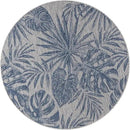 Keen Home Design Terrace Outdoor Round Rug - 5ft Round Washable Indoor/Outdoor Rug for Patio, Kitchen, Balcony, Beach, Garden, Deck and Porch, Size: 5'3" Round by CozyNest Decor