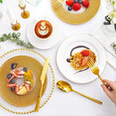 KINGSTONE Gold Silverware Set, 20-Piece Forged Flatware Set Cutlery Set Premium Stainless Steel, Service for 4, for Kitchen, Home, Wedding, Party, Mirror Polished and Dishwasher Safe by CozyNest Decor