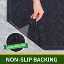 Door Mat Home Welcome Mats Outdoor and Indoor, Heavy-Duty Low-Profile Non-Slip Front Welcome Mat for Home Entrance, Outside Entry, Yard, Floor, Patio (Black, 36x24) by CozyNest Decor