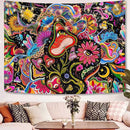 Lunerfex Mushroom Tapestry Pink Flowers Tapestry for Bedroom Aesthetic Tapestries Cute Floral Tapestries Wall Hanging for Bedroom and Living Room Decor Pink Flowers 60×80 Inches by CozyNest Decor