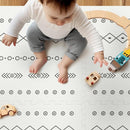 Baby Foam Play Mat for Floor, PIGLOG 72x48 Baby Crawling Mat, Puzzle Mats for Kids for Baby with Interlocking Tiles, Toddler Play Mat for Indoor and Outdoor, Easy to Clean Playroom Mat, Lines + Shapes by TinyTreasures Baby Boutique