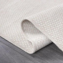CAMILSON Easy Jute Rug 2x3, Indoor Outdoor Off-White Farmhouse Area Rugs for Living Room and Kitchen Rug, Solid Woven Design, Easy-Cleaning, Washable Outside Carpet Alfombras (2 x 3) by CozyNest Decor