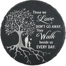 Memorial Stone Man and Child, Dad Memorial Gifts for Daughter, Memorial Gifts for Loss of Father, in Memory of Dad Garden Slate Stone, Sympathy Gift for Loss of Dad Memorial Plaque TNA3 by GreenHaven Gardens