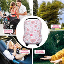 Rquite All-in-1 Car Seat Cover Baby, Carseat Covers for Girl Boy, Stretchy Soft Infant Car Seat Cover, Multi-use Baby Carrier Cover, Car Seat Canopy, Stroller Sun Shade, Nursing Breastfeeding Cover by TinyTreasures Baby Boutique