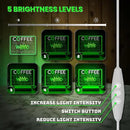Coffee Neon Sign, Leaf Neon Signs for Wall Decor, Dimmable Acrylic Neon Lights for Coffee Bar Coffee Shop Bar Pub Club Bistro Man Cave Restaurant Game Room Hotel by CozyNest Decor
