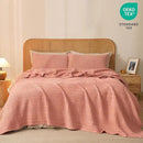 PHF 100% Cotton Waffle Weave Blanket King Size, Soft Lightweight Breathable Cozy Summer Blankets for Bed, Luxury Aesthetic Woven Bedding for Home Decor, 108"x90", Canyon Clay by CozyNest Decor