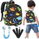 Accmor Toddler Backpack Leash, Cute Kids Backpack with Anti Lost Wrist Link, Mini Child Backpack Leash Baby Walking Harness for Travel, Small Dinosaur Backpack Tether for Boys Ages 1-3 by TinyTreasures Baby Boutique